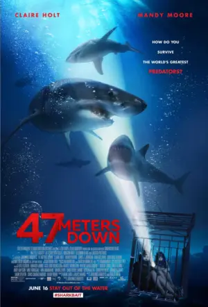 โปสเตอร์หนัง 47 Meters Down กำกับโดย โยฮันเนส โรเบิร์ตส์