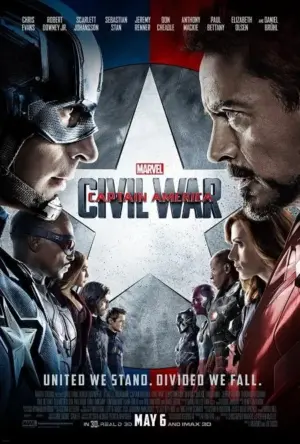 โปสเตอร์หนัง Captain America : Civil War กำกับโดย พี่น้องรุสโซ