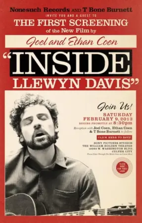 โปสเตอร์หนัง Inside llewyn davis กำกับโดย พี่น้องโคเอน 