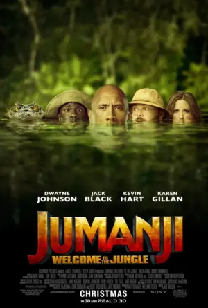 โปสเตอร์หนัง Jumanji 2: Welcome to the Jungle กำกับโดย เจค แคสแดน 