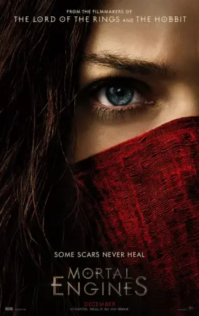 โปสเตอร์หนัง Mortal Engines สมรภูมิล่าเมือง จักรกลมรณะ กำกับโดย คริสเตียน ริเวอร์ส 